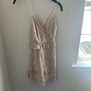 Angel Biba Tan Lace Dress